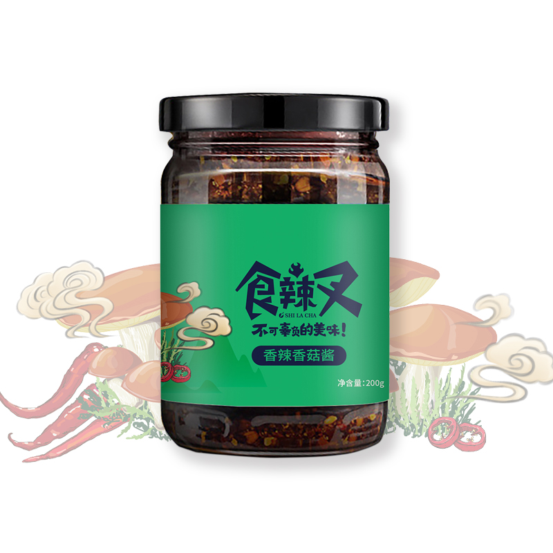 香辣香菇醬-瓶裝代加工-青島大豐食品